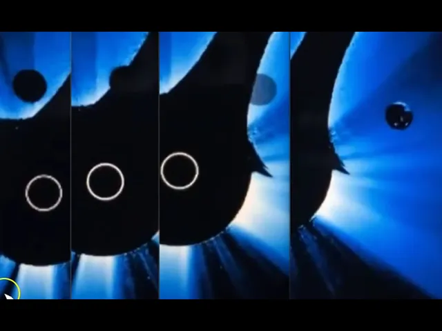 Massive Black Sun Mystery Object Caught On Ccor 1 Passing By Sun -