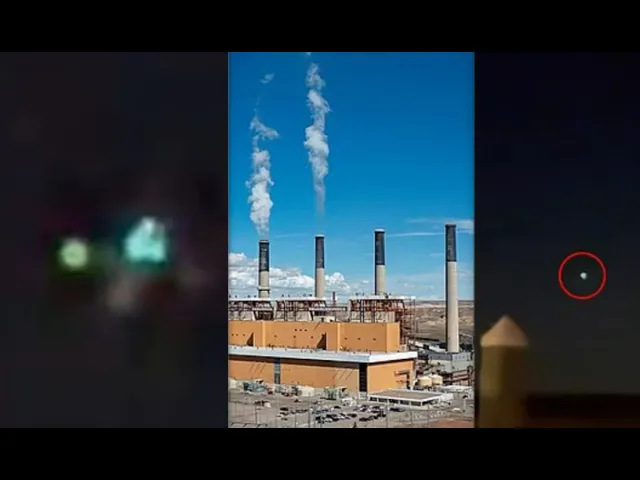 Mystery As Flock Of Ufos Seen Hovering Above Power Station For More Than A Year -