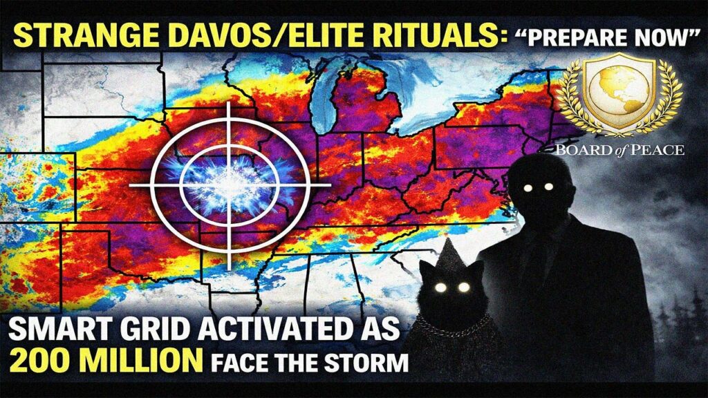 Strange Davos Elite Rituals Prepare Now Smart Grid Activated As 200 Million Face The Storm -