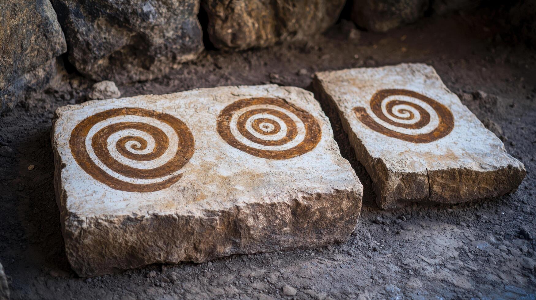 Ancient-Spiral-Symbols-Carved-On-Stone-