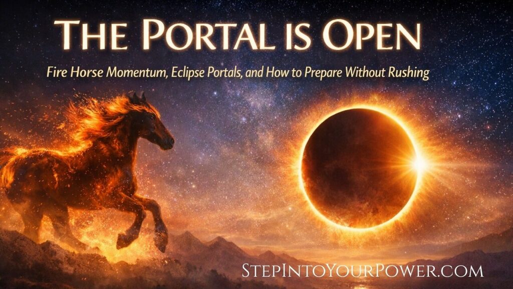 The Portal Is Open Fire Horse Momentum The Eclipse Window -