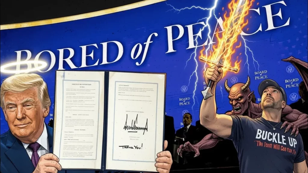 The Real Antichrist Revealed In Board Of Peace Video Wake Up -
