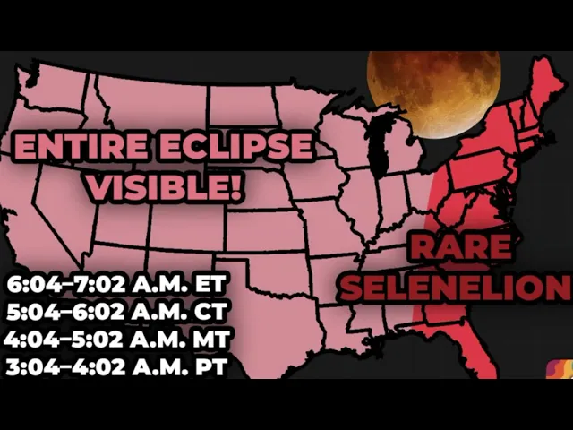 Blood Moon Dont Miss Rare Selenelion Eclipse On East Coast Of Us Totality Lasts 58 Minutes -