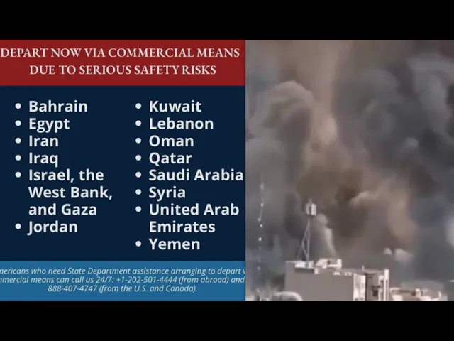 Depart Now Alert For Americans In Middle East Israel Claims To Hit Iranian Nuclear Weapons Lab -