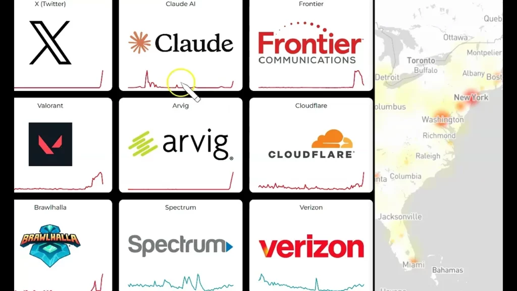 Massive Outage Many Sites Are Down X Microsoft Google And Cloudflare Services Are Affected -
