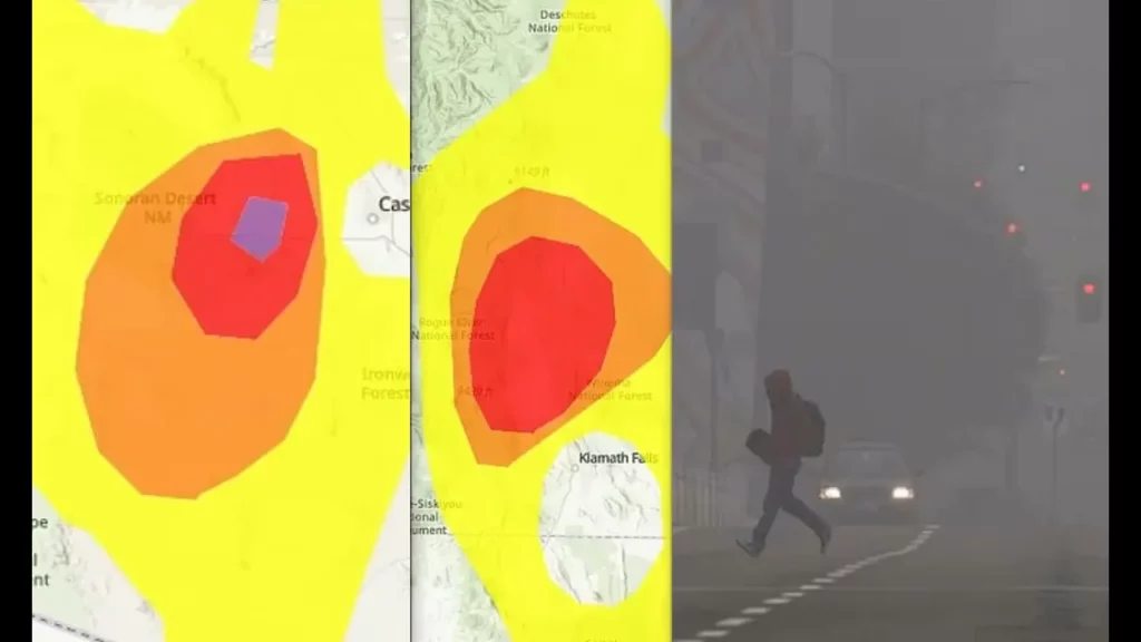 Stay Indoors Alert For Millions As Lung Penetrating Toxins Fill Air Heat Dome To Sweep Southwest -