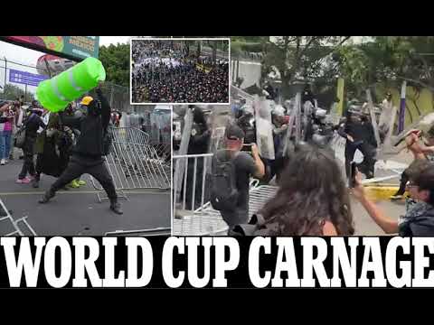 World Cup Carnage Chaos Erupts Outside Mexico City Stadium Riot Police And Terror Plot Revealed -